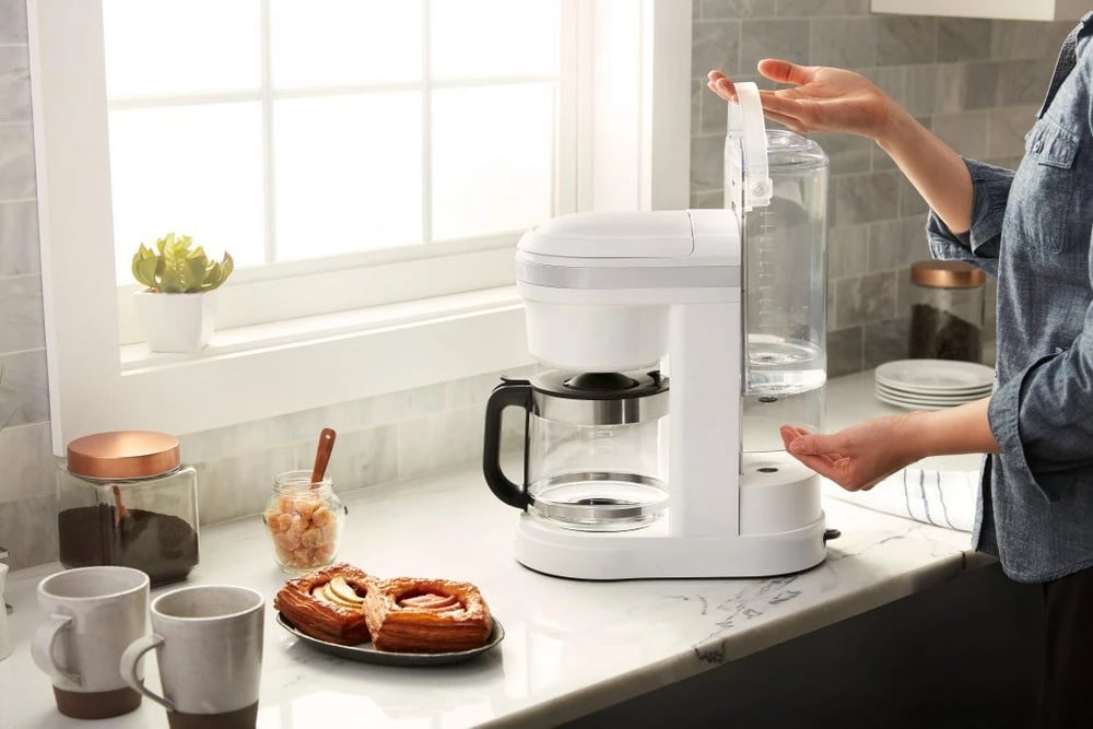 Makine kafeje drip KitchenAid 5KCM1208EWH, 1.7L, e bardhë