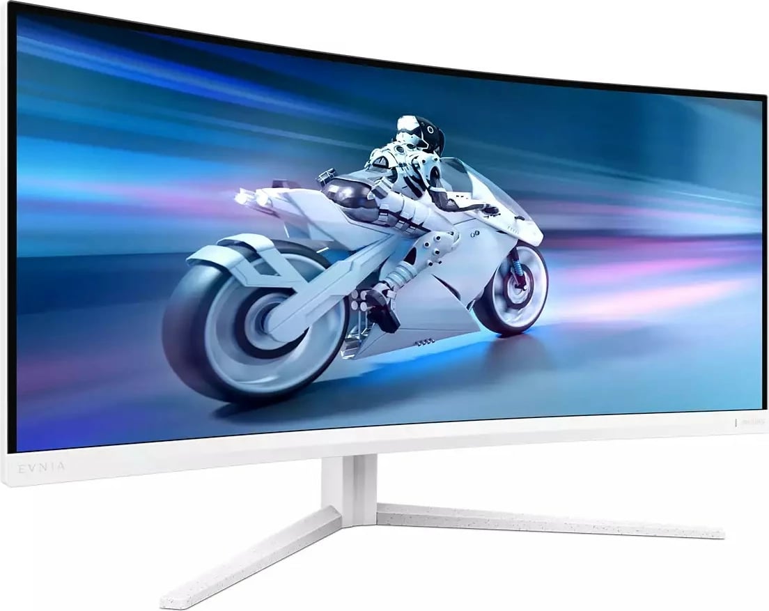 Monitor Philips 34M2C5501A/00, 34 inç, WQHD, 180Hz, i bardhë