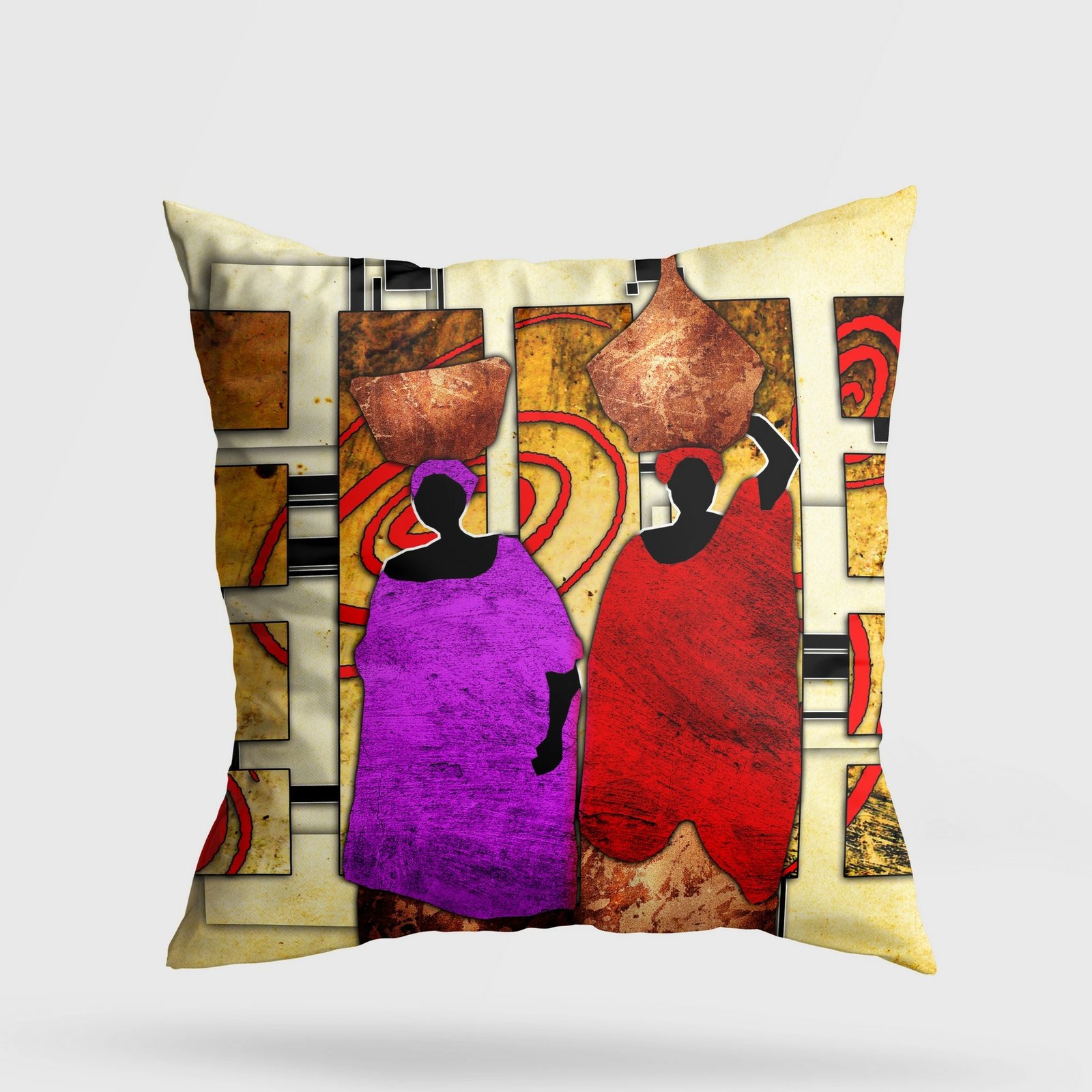 Jastëk dekorativ Evila Originals, A11962, shumëngjyrësh, 43x43cm