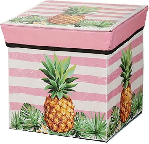 Kuti ruajtëse NEXT Pineapple H30x30x30cm, Roze