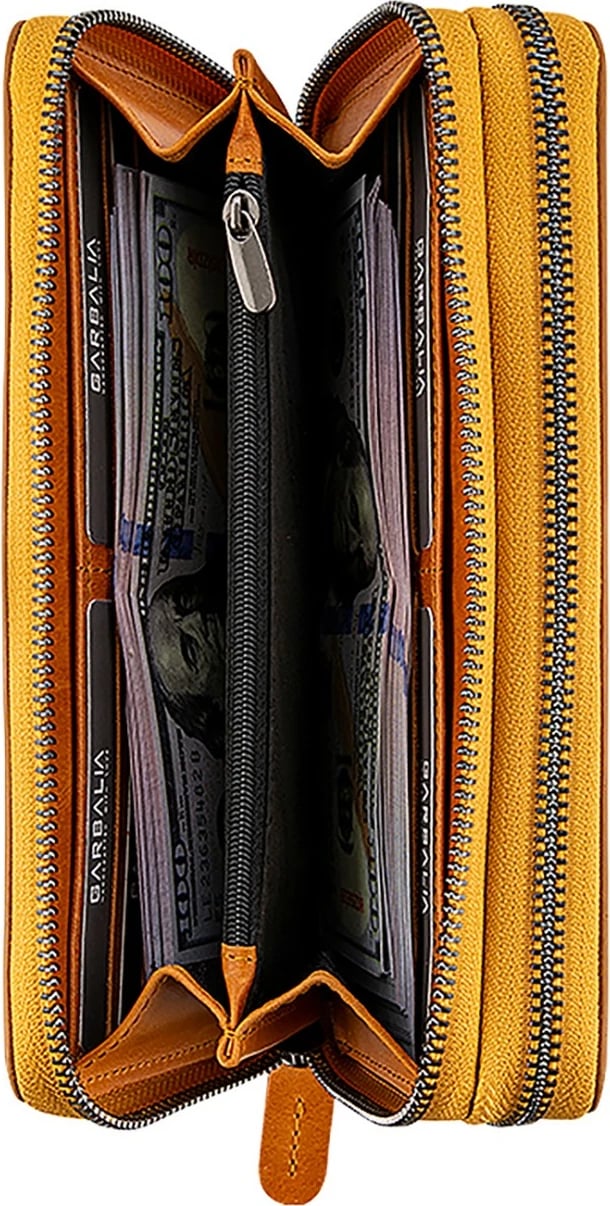 Portofol unisex Zoozie Bags Orleanscrazy, ngjyrë mustard