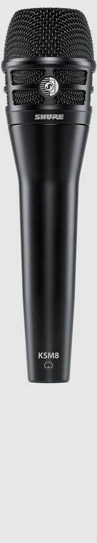 Mikrofon karaoke SHURE KSM8/B, dinamik, me kabllo, i zi