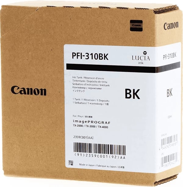 bojë printeri Canon PFI-310BK (2359C001) 330 ml e zezë