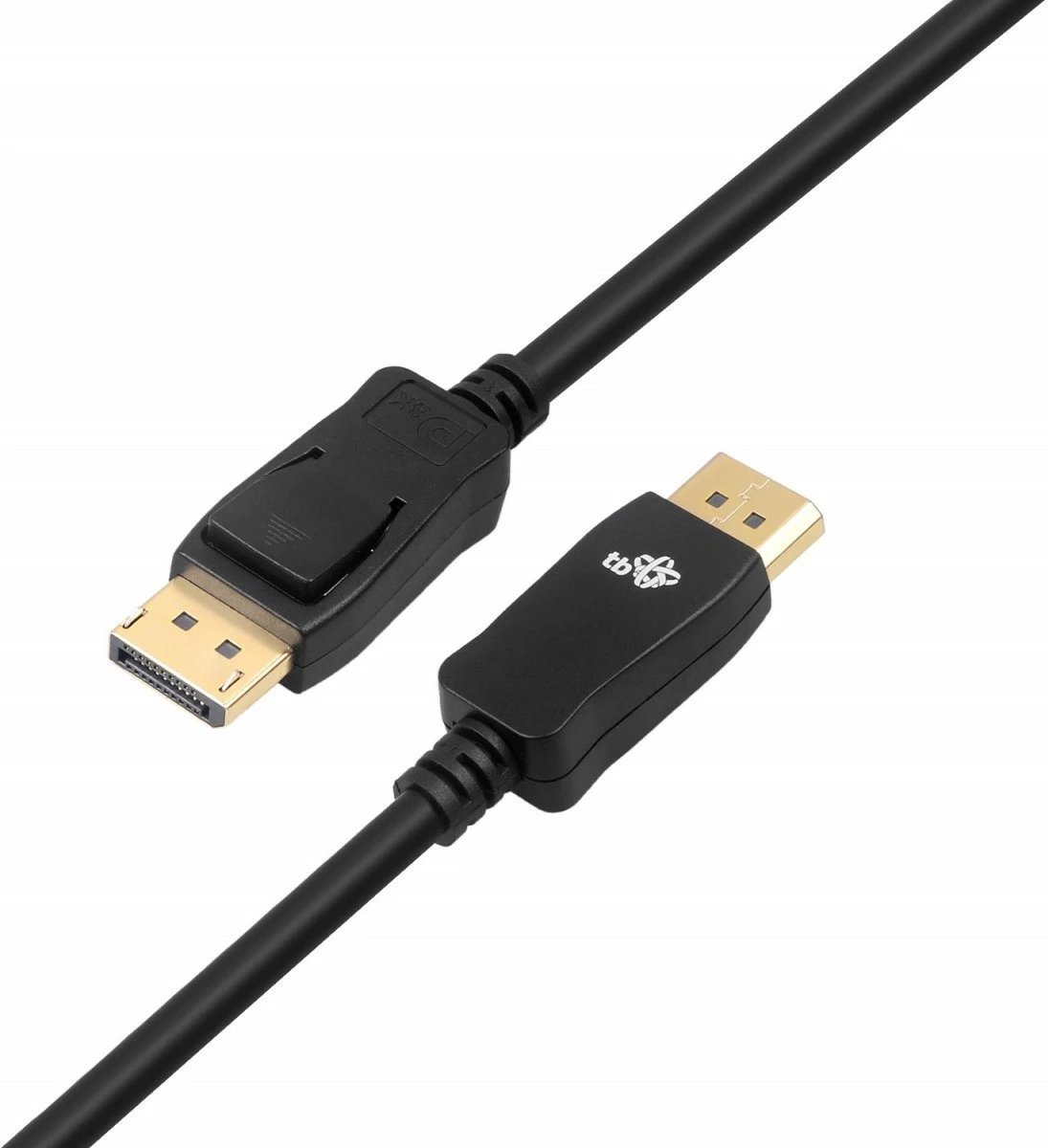 Kabllo DisplayPort TB 1.8m, v1.4, E zezë