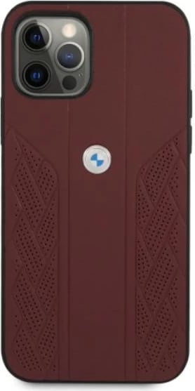 Mbështjellës BMW BMHCP12MRSPPR për iPhone 12/12 Pro 6.1", lëkurë, i kuq