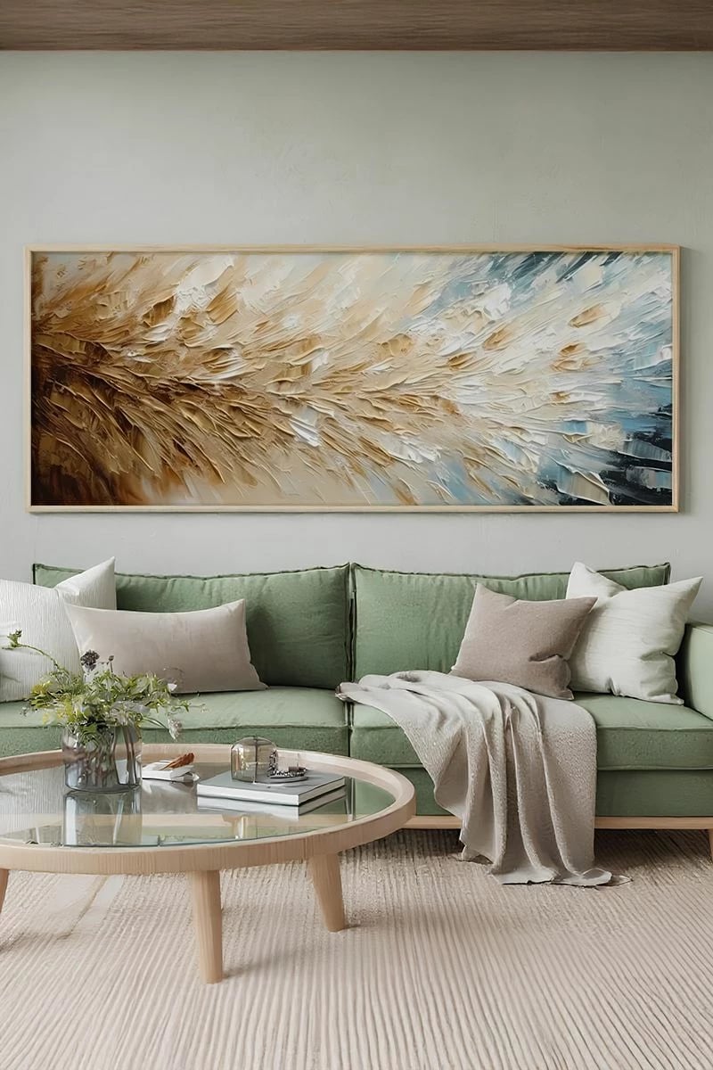 Pikturë dekorative me kornizë, Wallity, Artsmdfyty27-50120, shumëngjyrëshe, 50x120cm