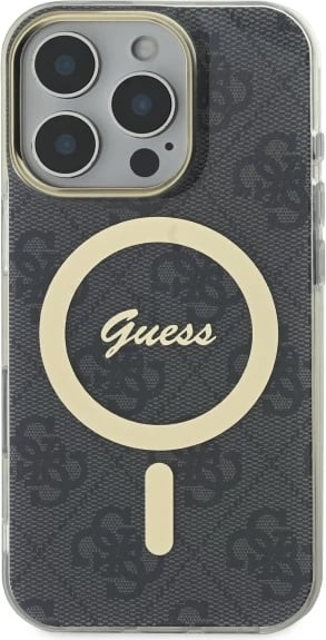 Mbështjellës Guess IML 4G MagSafe për iPhone 16 Pro, Zi Mbështjellës Guess IML 4G MagSafe për iPhone 16 Pro, Zi