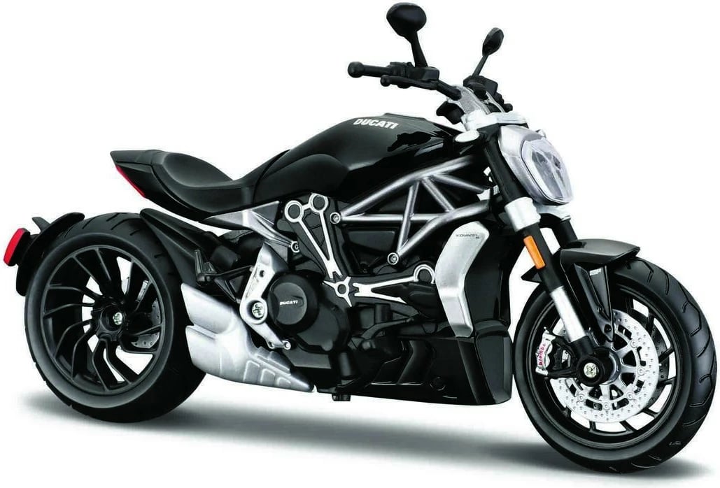 Model metalik motoçikletë Maisto Ducati X Diavel S 1:12, Zi/Argjendtë
