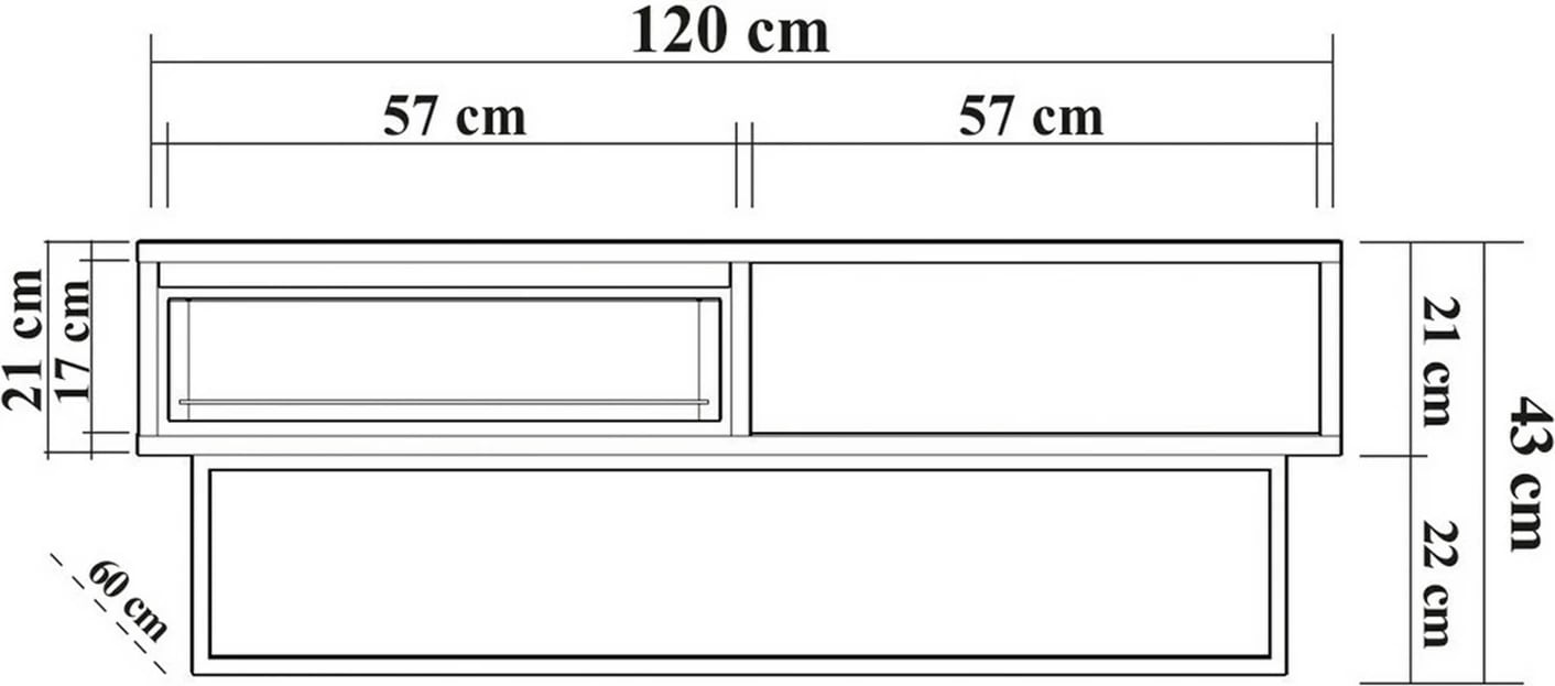Tavolinë për kafe Skye Decor, Laxus Dale, ngjyrë travertin