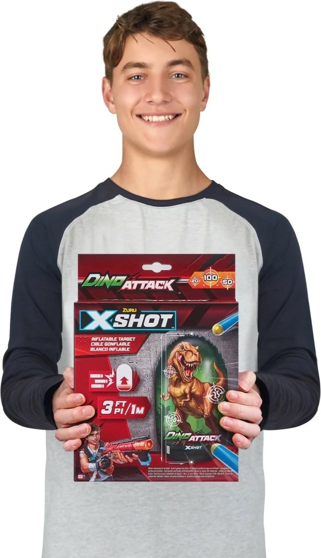 Objektiv fryrëse Dino Attack ZURU X-Shot, 1 metër, shumëngjyrësh