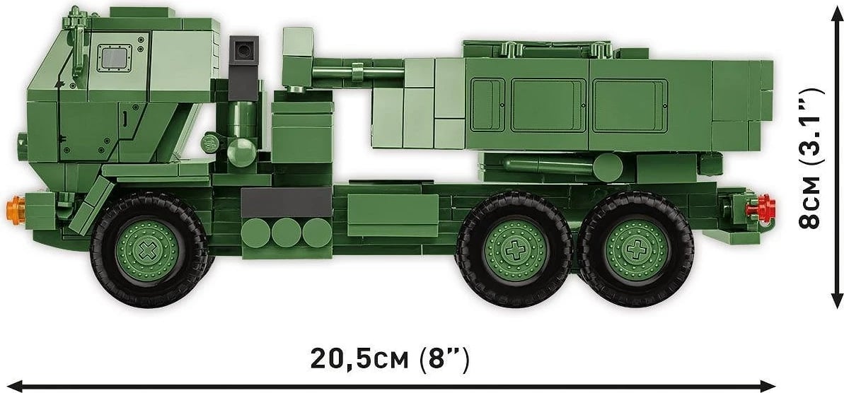 Set ndërtimi COBI M142 HIMARS, 621 copa, Jeshile