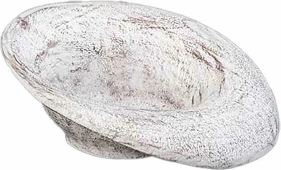 Enë dekorative EARTH BOWL, alumin, e bardhë-kafe e errët, 25x25x10cm