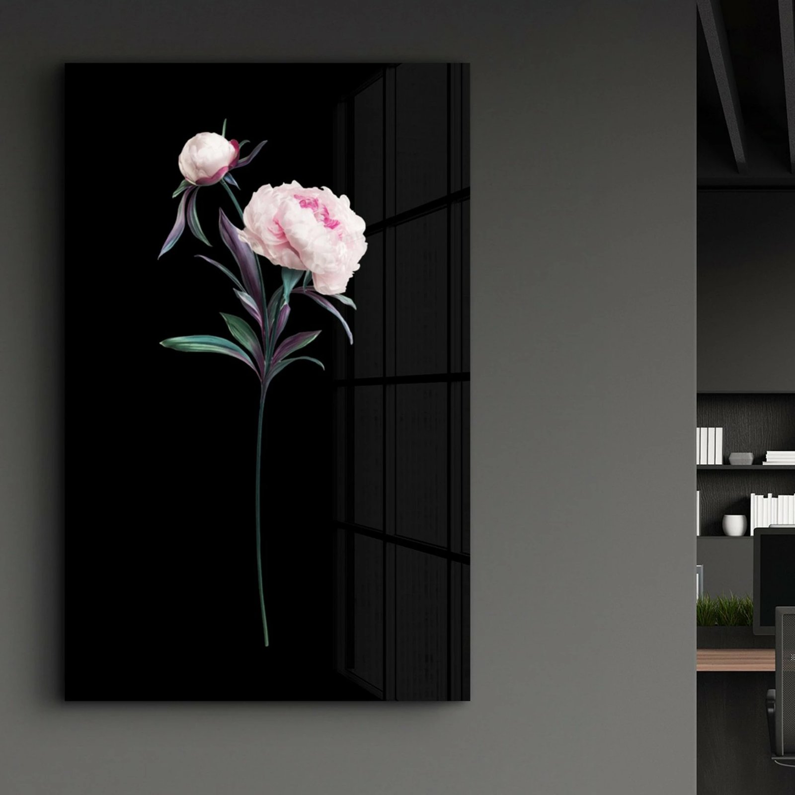 Pikturë dekorative prej xhami të temperuar, Wallity OGLS-2095, 46x72cm