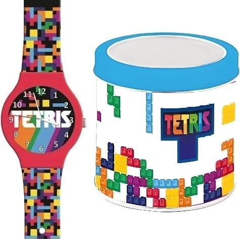 Orë dore për fëmijë Cartoon Tetris, shumëngjyrëshe