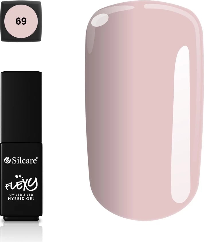 Llak për thonj për femra Silcare Flexy Hybrid Gel Kiss 69, 4.5g