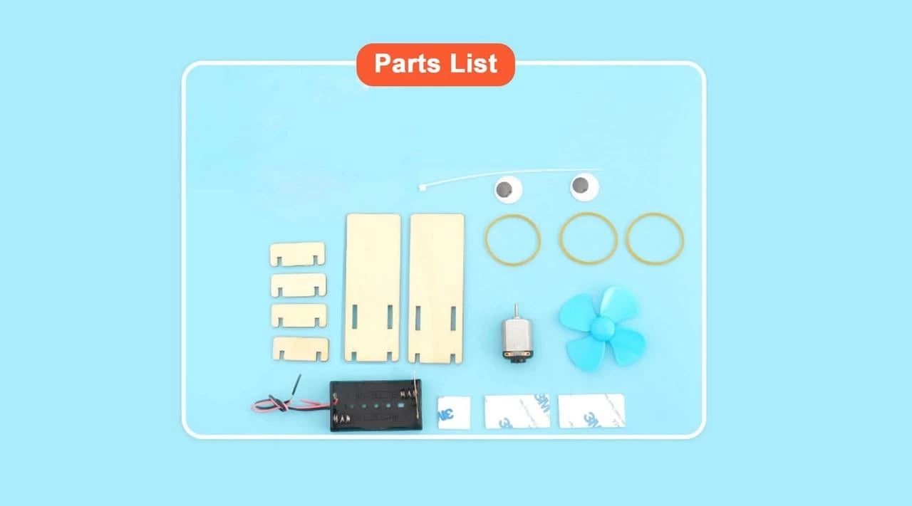Set edukativ për fëmijë DIY - Mini fshesë elektrike