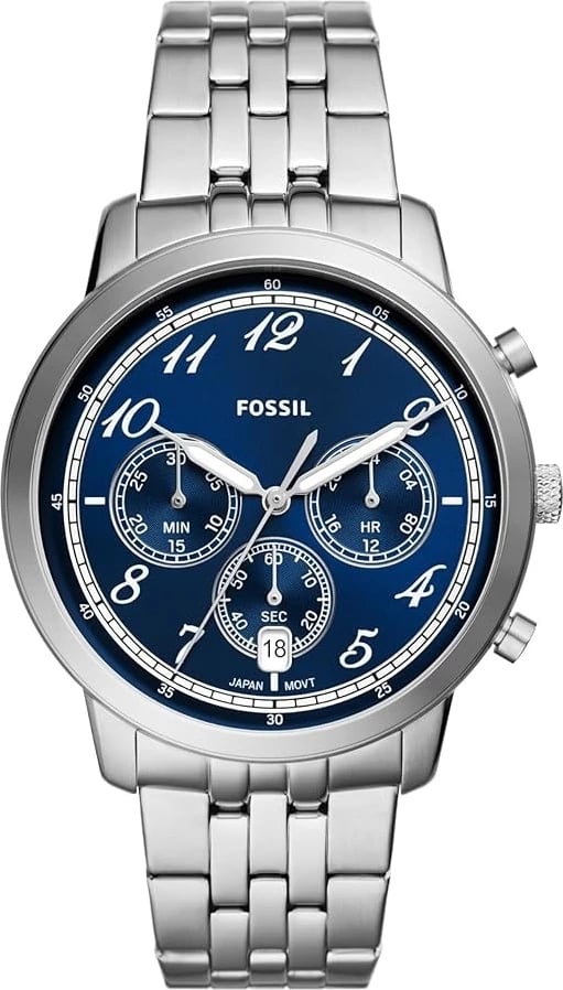Orë dore FOSSIL NEUTRA Chronograph për meshkuj, e kaltër