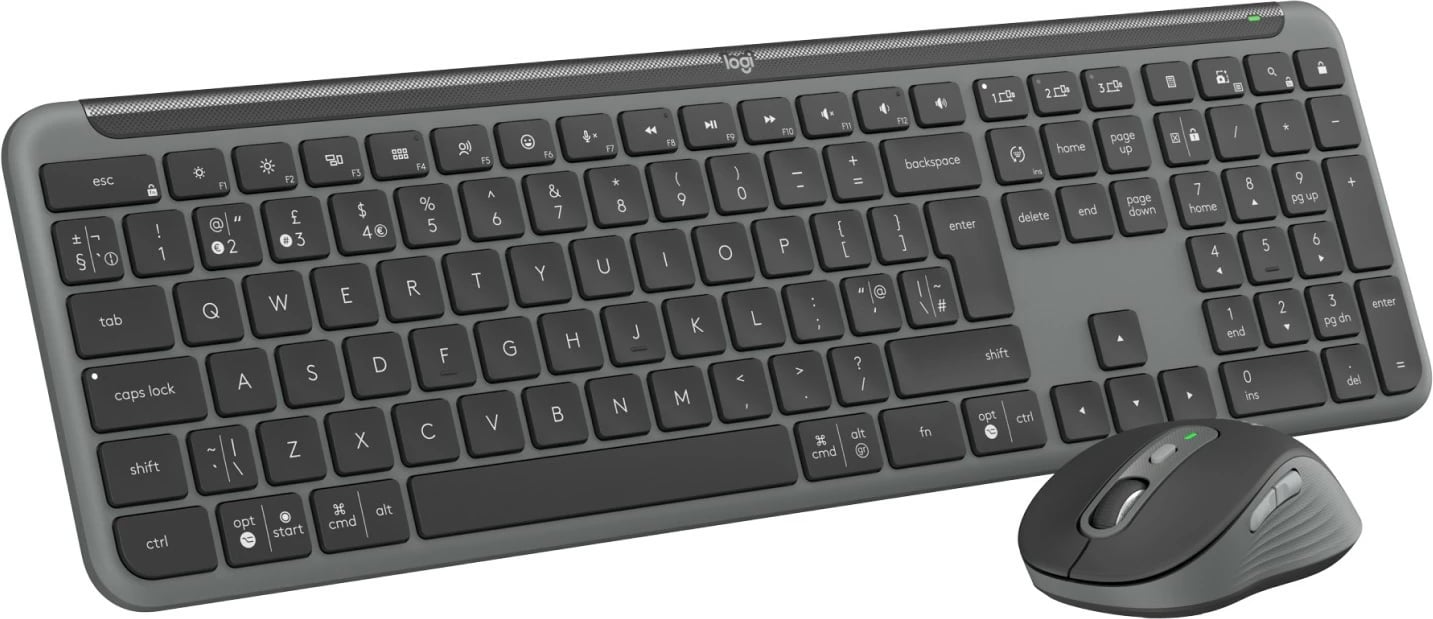 Tastierë me maus Logitech 920-012511, wireless, Bluetooth, QWERTY, graphite
