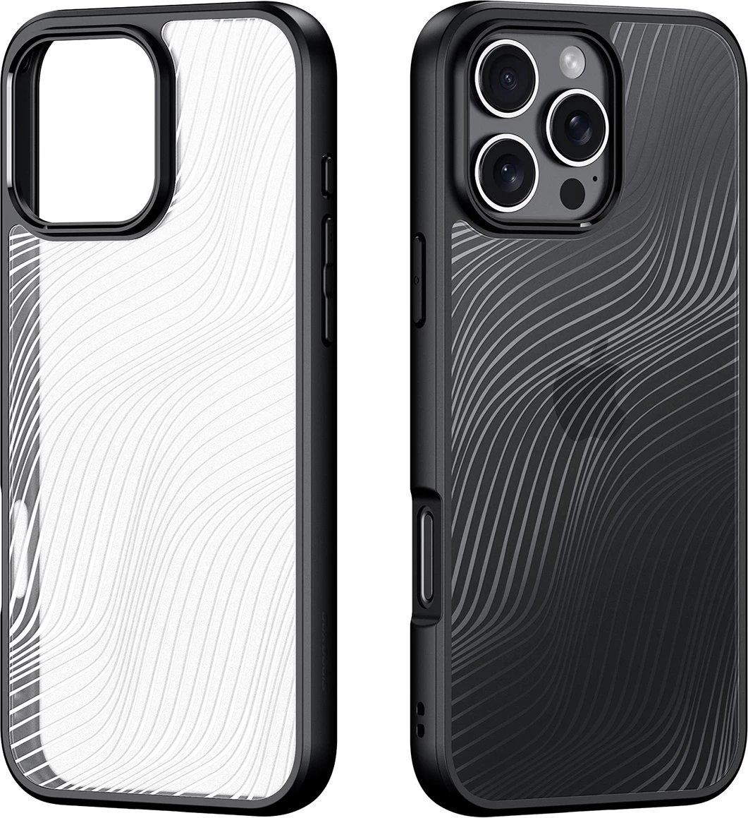 Mbështjellës Dux Ducis Aimo për iPhone 16 Pro Max, i zi