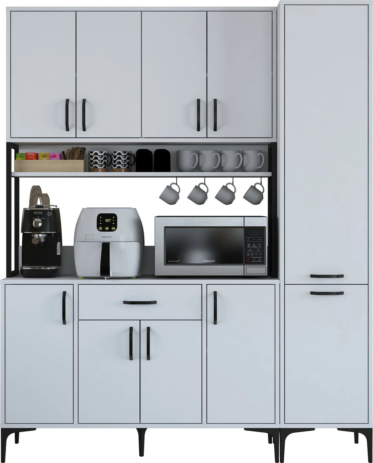 Dollap multifunksional Hanah Home, JE134 - 3055, i bardhë