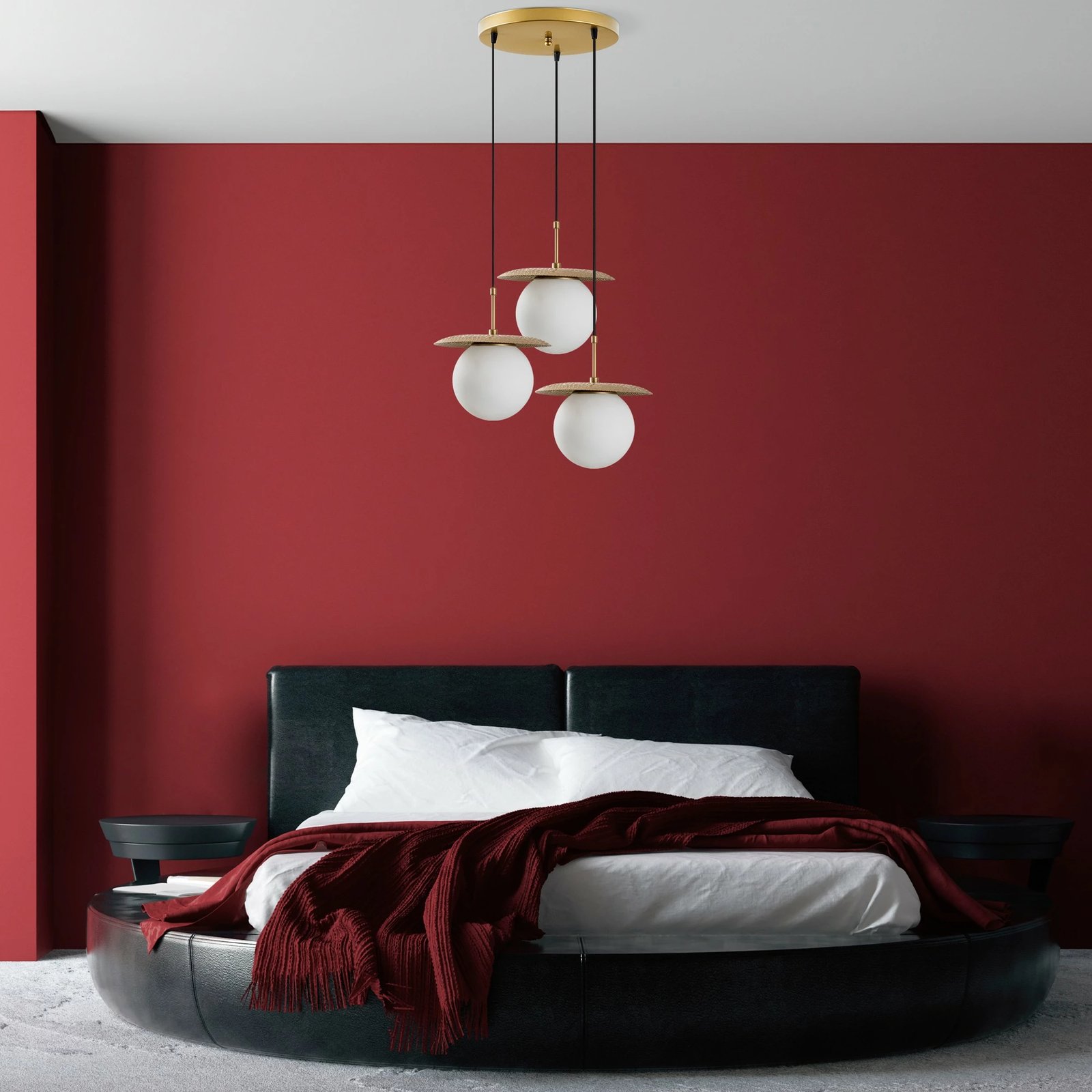 Llambë tavani Opviq, Anemon, ngjyrë ari, 55x55x110cm