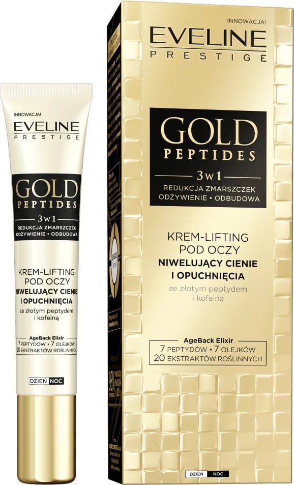 Krem për konturin e syve për femra Eveline Cosmetics Gold Peptides Eye Contour Lifting Cream, 20ml