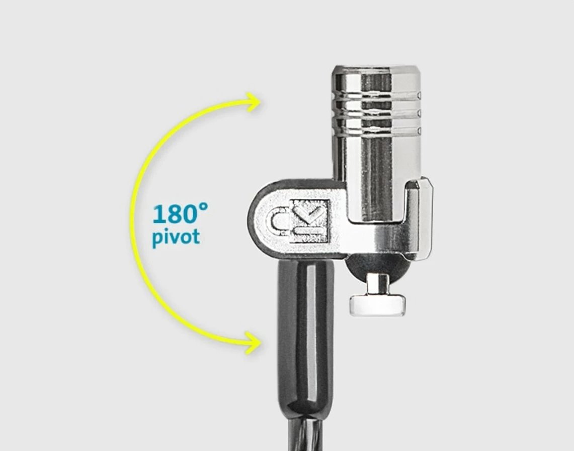 Kensington MicroSaver 2.0, Çelës, Çelik karboni, Zi, Argjendtë