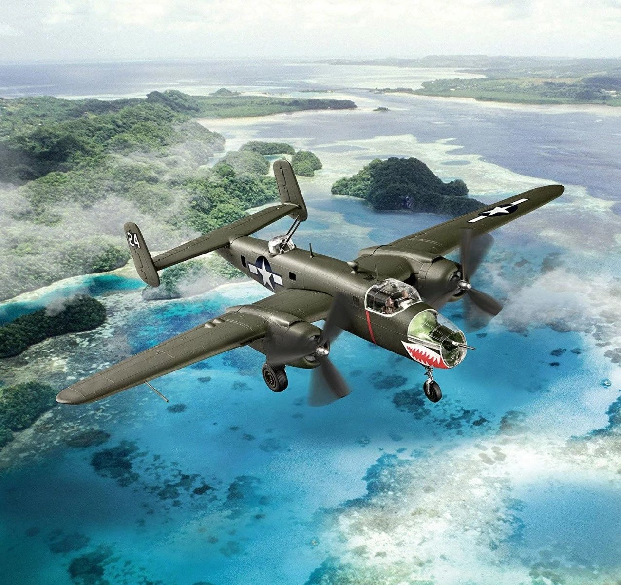 Model plastik Revell B-25 Mitchell 1:72, 44 pjesë