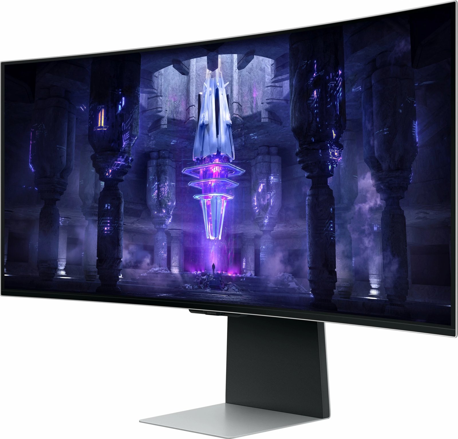 Monitor Samsung G85SB, 86.4 cm (34"), 3440 x 1440 pixels, UltraWide Quad HD, OLED, Argjendtë Monitor Samsung G85SB, 86.4 cm (34"), 3440 x 1440 pixels, UltraWide Quad HD, OLED, Argjendtë