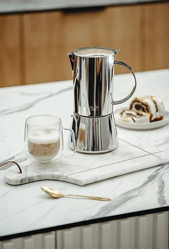 Kafeteri espresso Adler AD 4419 350 ml çelik inox argjend
