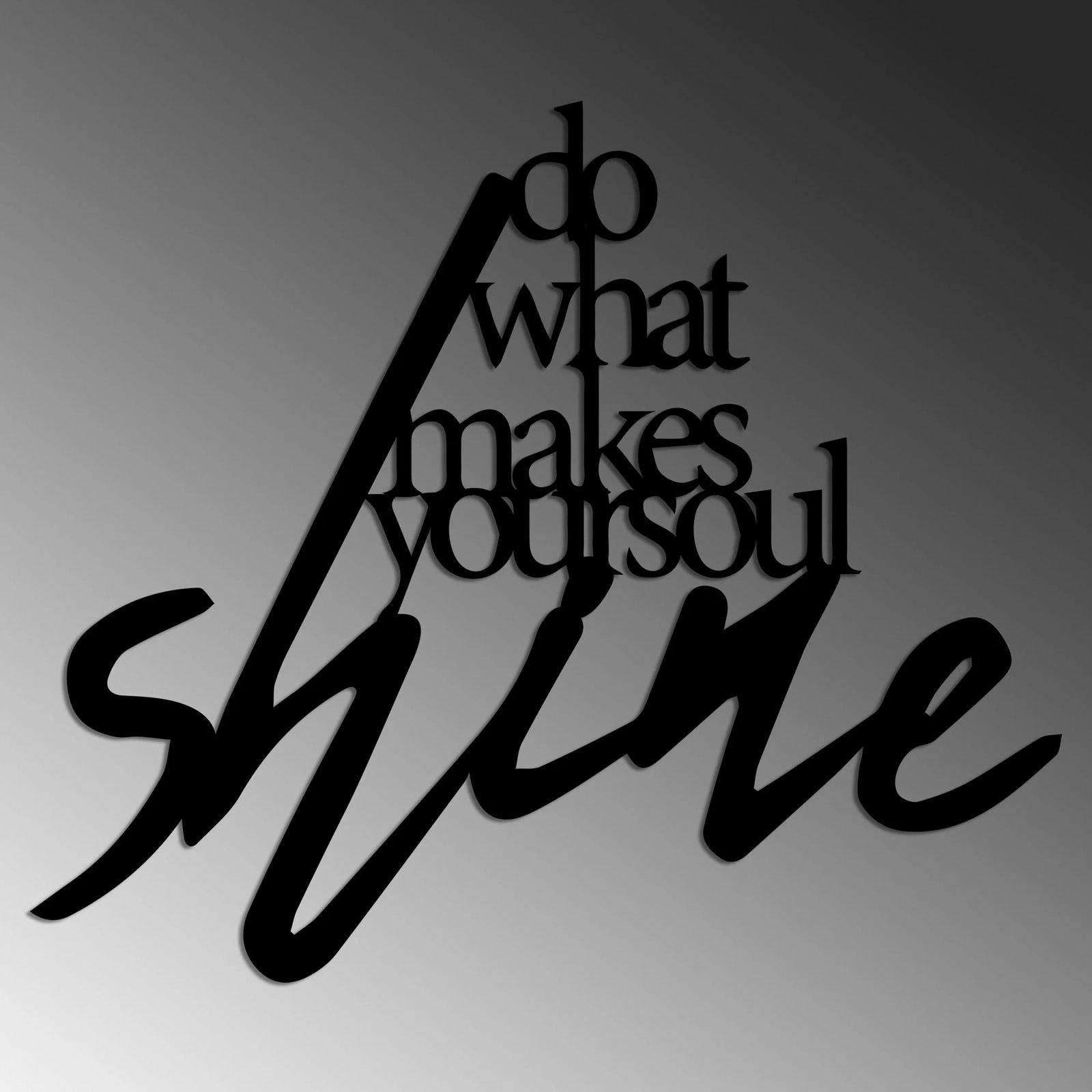 Aksesor dekorativ metalik për mur, Wallity, Makes Shine