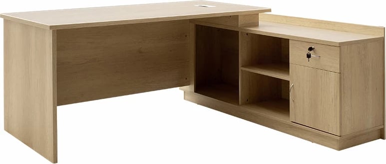 Tavolinë pune profesionale Amazon kënd i djathtë ngjyrë sonoma 180x160x76cm