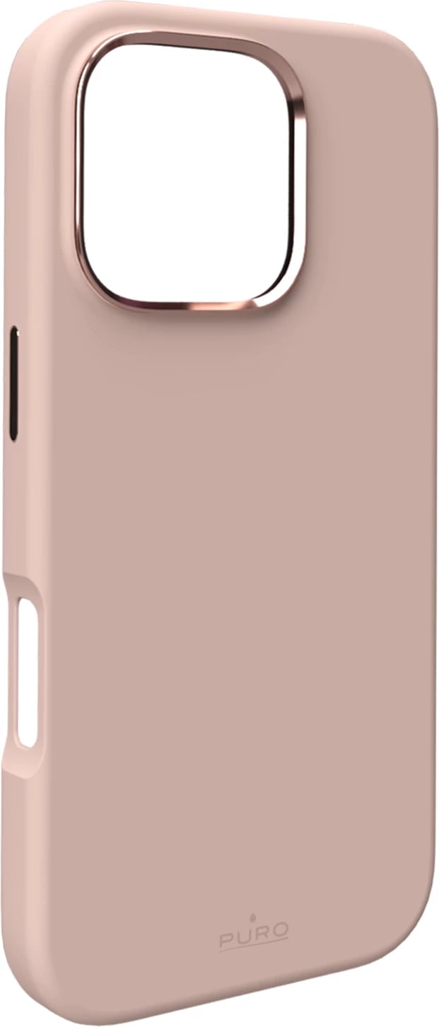 Mbështjellës Puro Icon Mag Pro MagSafe për iPhone 16 Pro, silikon, bezhë