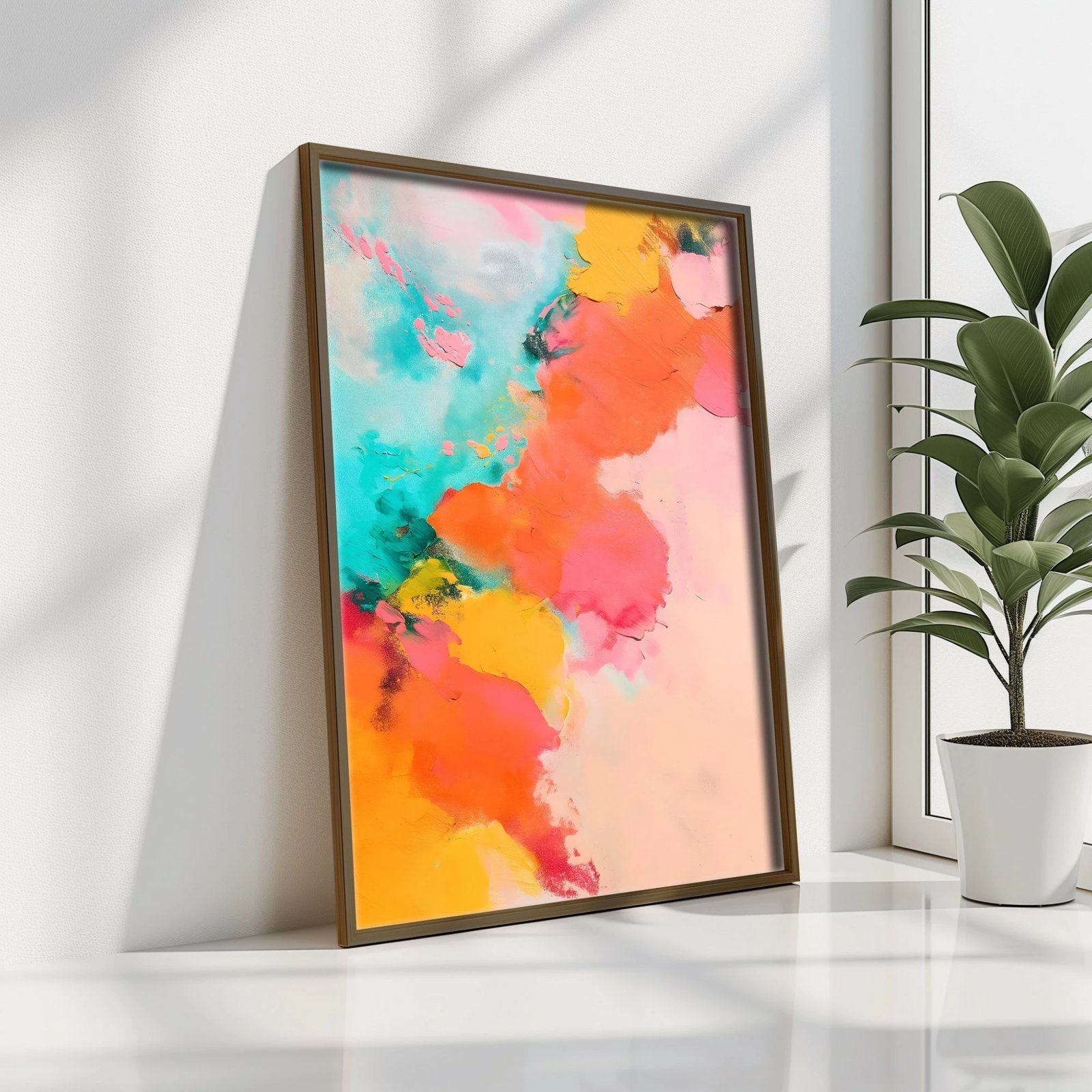 Pikturë dekorative me kornizë MDF, shumëngjyrëshe, Wallity GE173-L