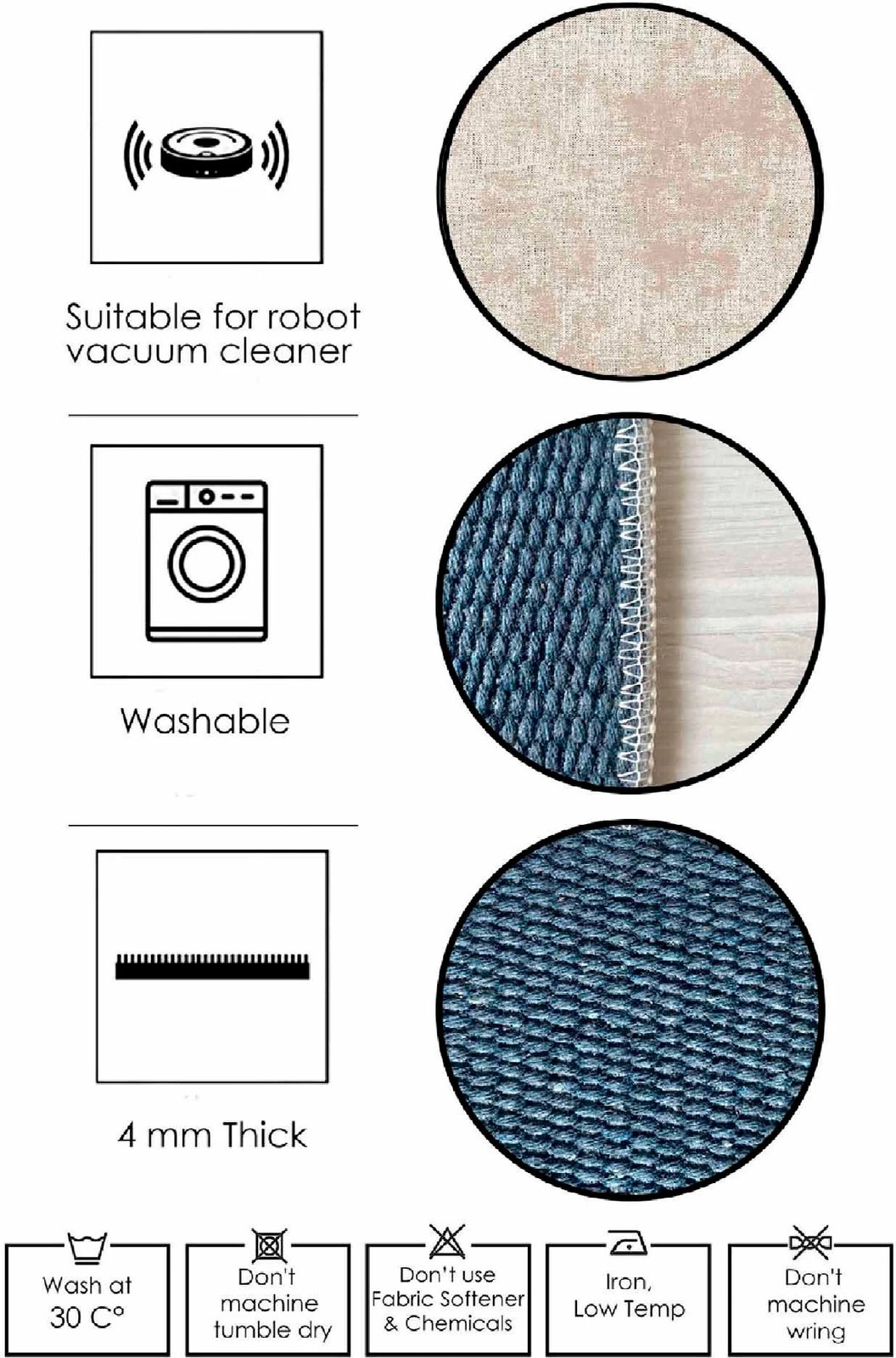 Qilim (60x100cm), Conceptum Hypnose, Eexfab797, blu-gri