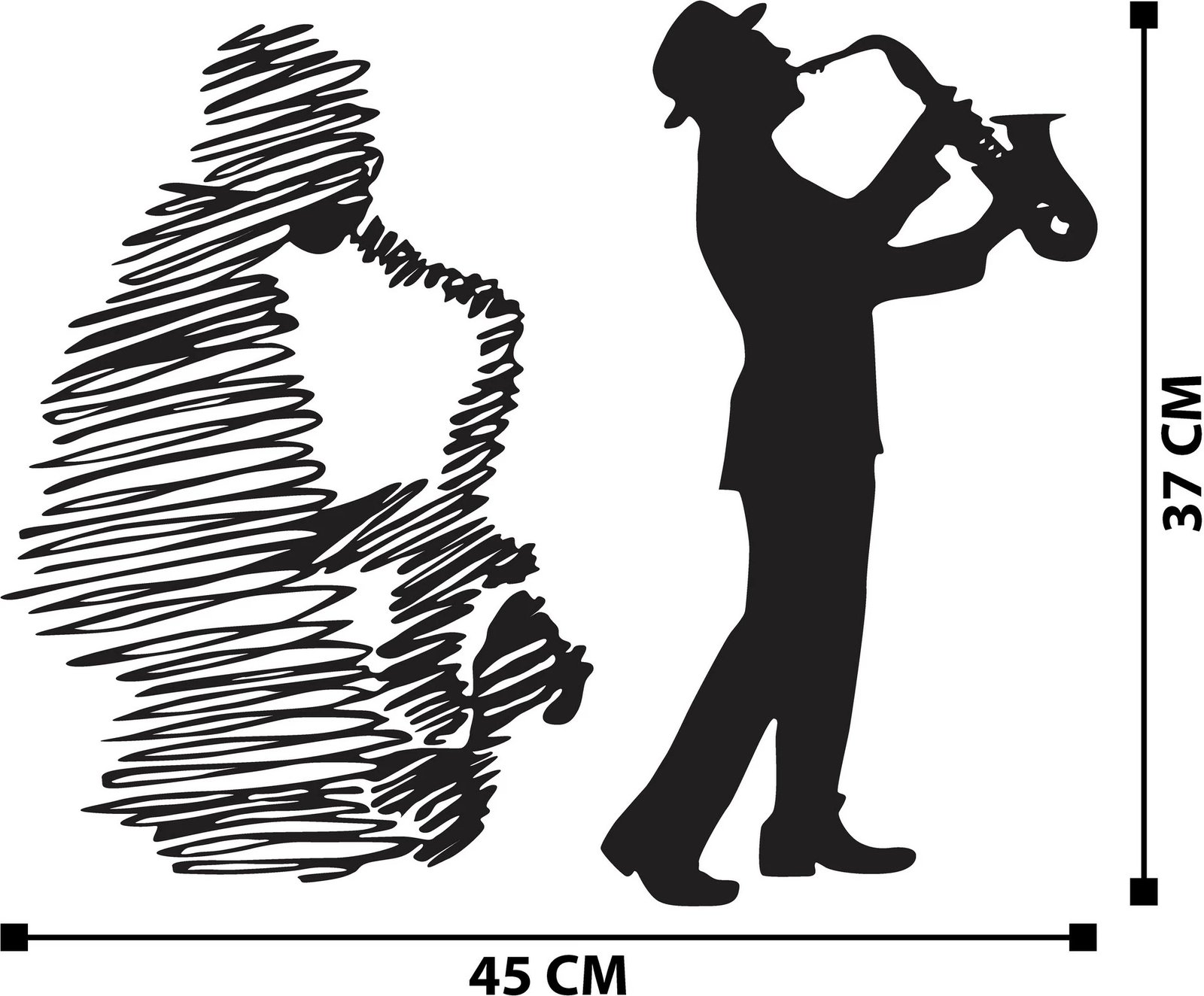 Aksesor dekorativ metalik për mur Wallity, Deva