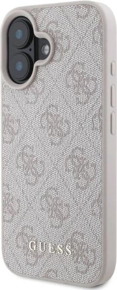 Mbështjellës Guess 4G Classic për iPhone 16, Rozë