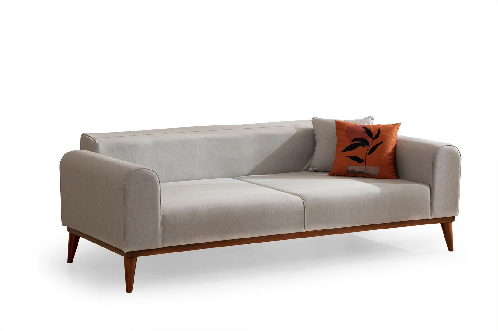 Divan-krevat treshe Atelier del Sofa, Cofi 3 vendësh, ngjyrë krem