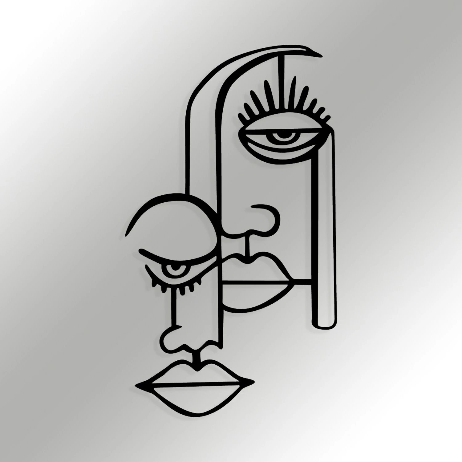 Aksesor dekorativ metalik për mur, Wallity, Rugiada