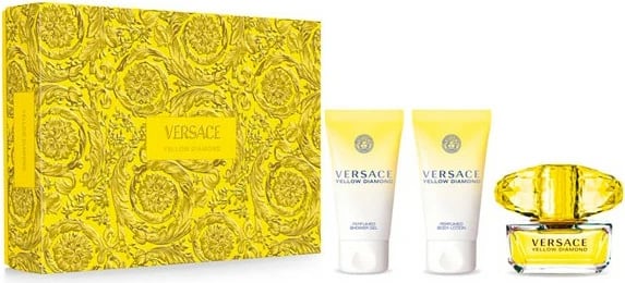 Set Eau de Parfum unisex Versace Yellow Diamond, 3 copë