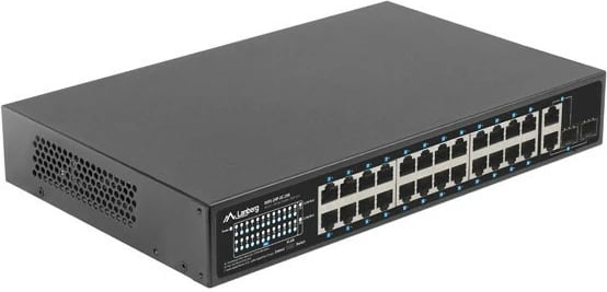 Switch rrjeti Lanberg RSFE-24P-2C-250, 24x PoE+, 2x Combo, 250W, rackmount, i zi