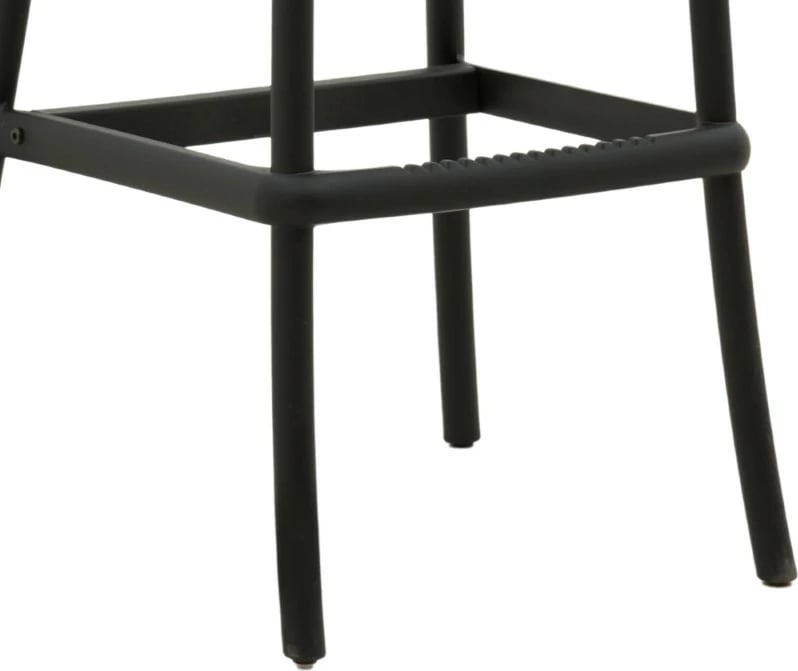 Karrige për bar Crossie pp e zezë 44x44x113cm