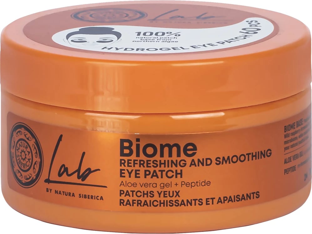 Patches për sy Natura Siberica Lab Biome Refreshing and Soothing për femra, 60 copë
