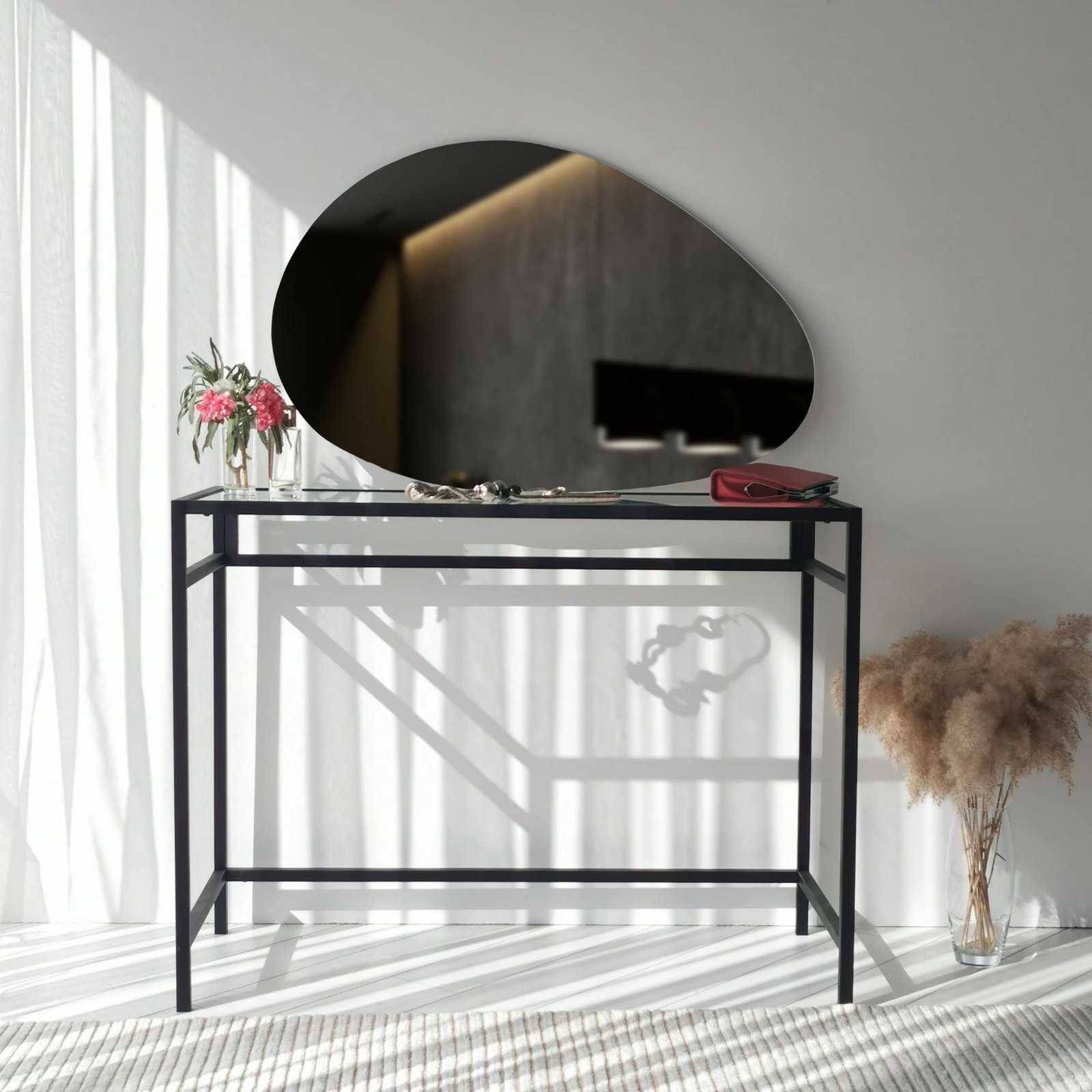 Pasqyrë e bardhë Porto Ayna, 90x60 cm