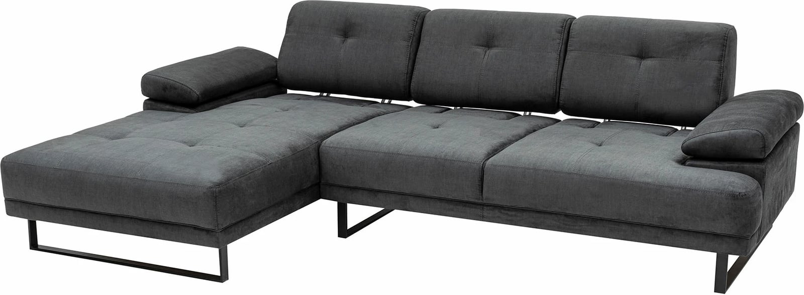 Këndare Atelier del Sofa, Mustang Large, kënd i majtë, ngjyrë antracit