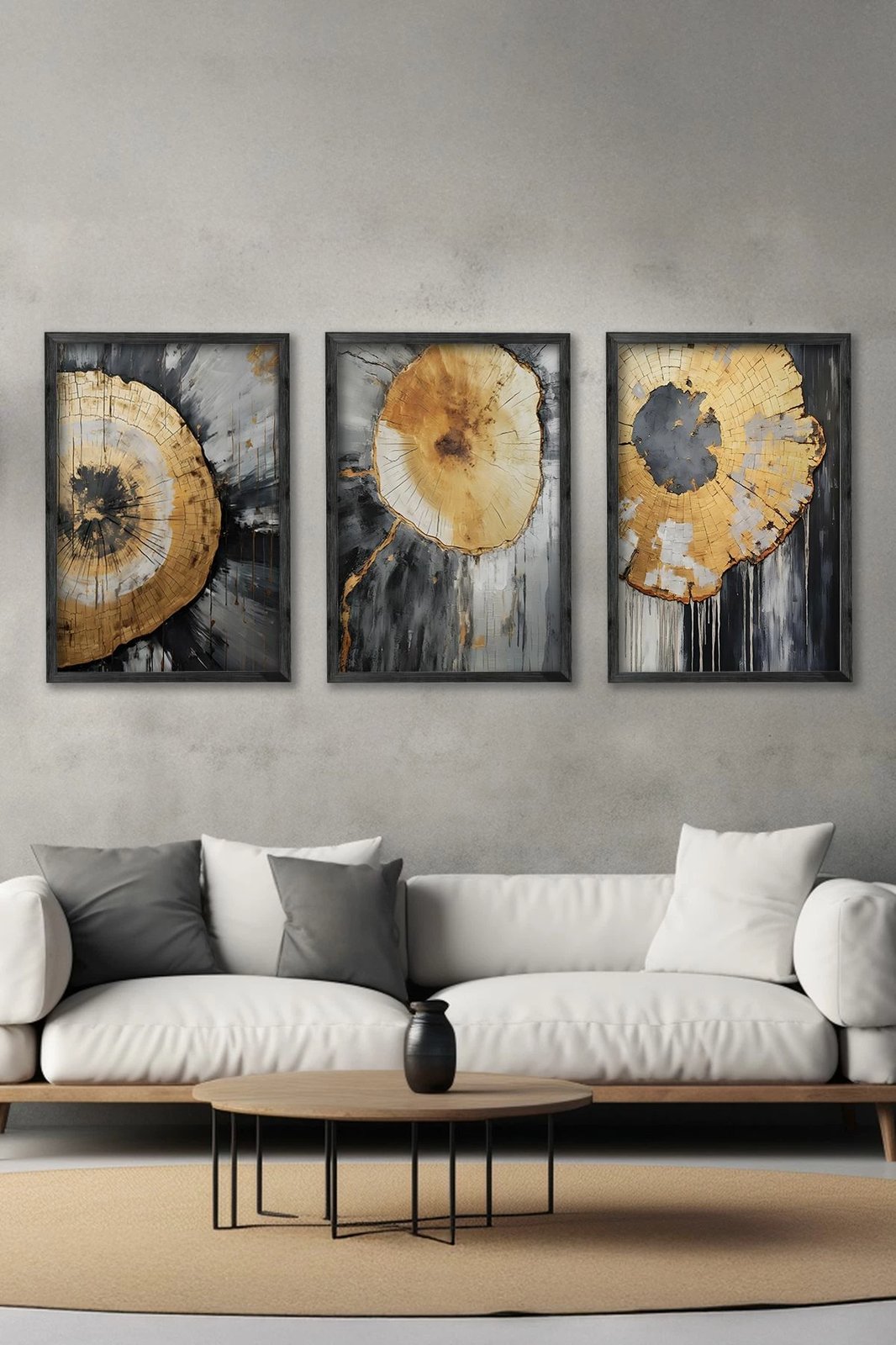 Set pikturash dekorative me kornizë, 3 copë, Wallity, Ersy3Syhcrv42