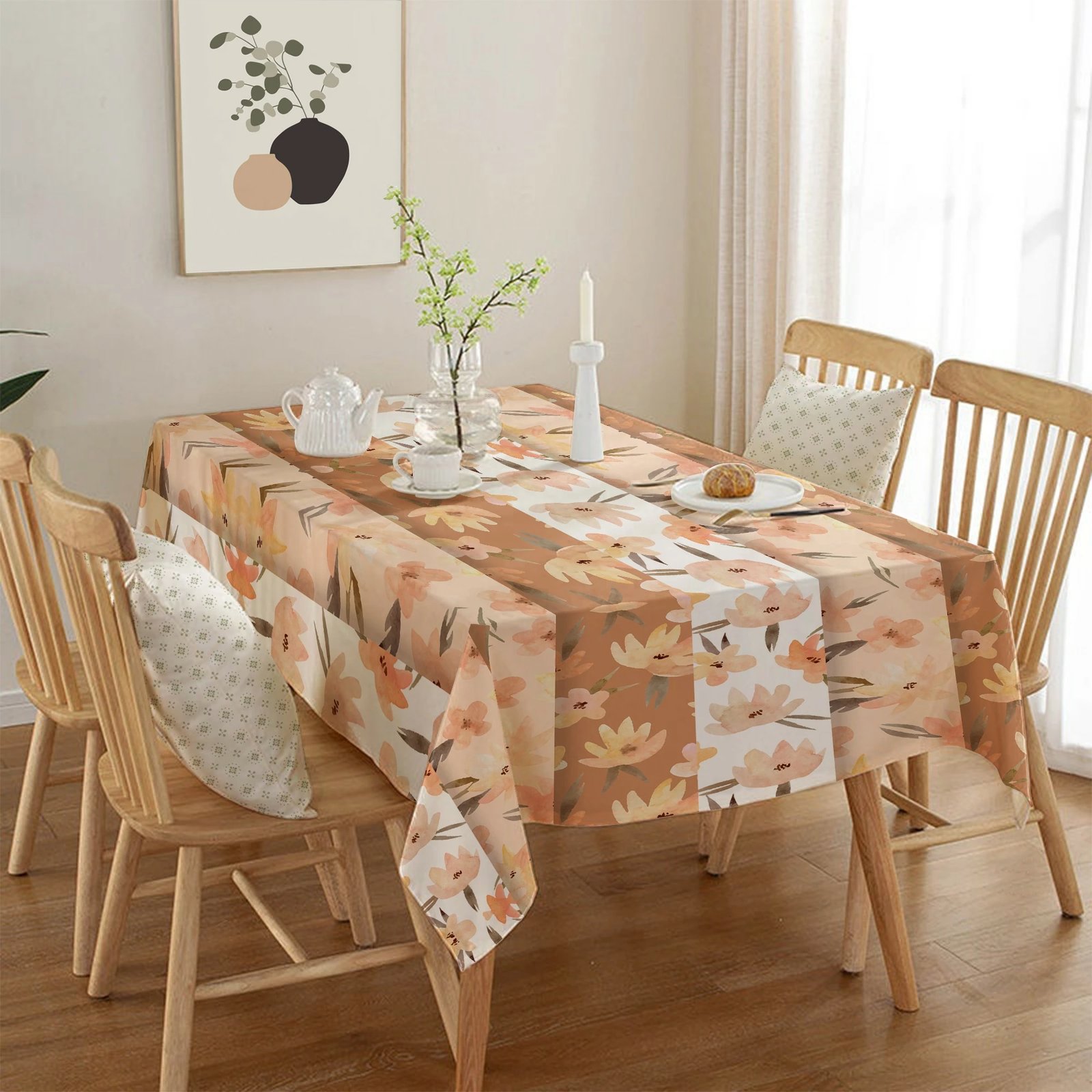 Mbulesë tavoline Hermia, shumëngjyrëshe, Asr-tblclt25-44, 140x140cm