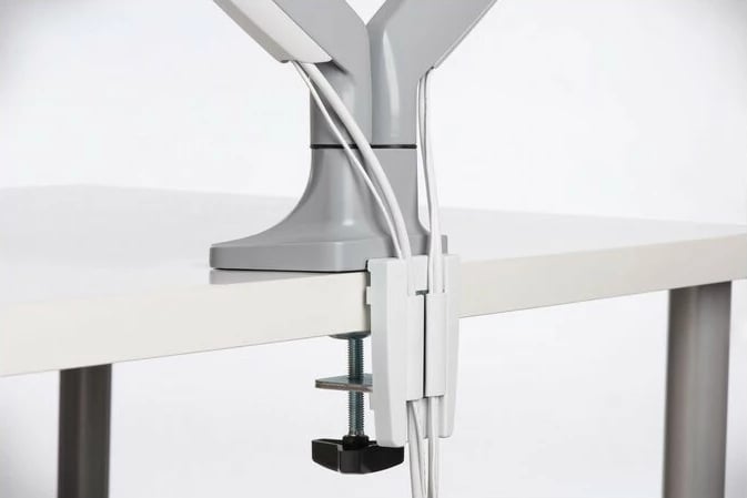 Krah monitori i dyfishtë Kensington One-Touch, 13-32", rregullim lartësie, argjendtë
