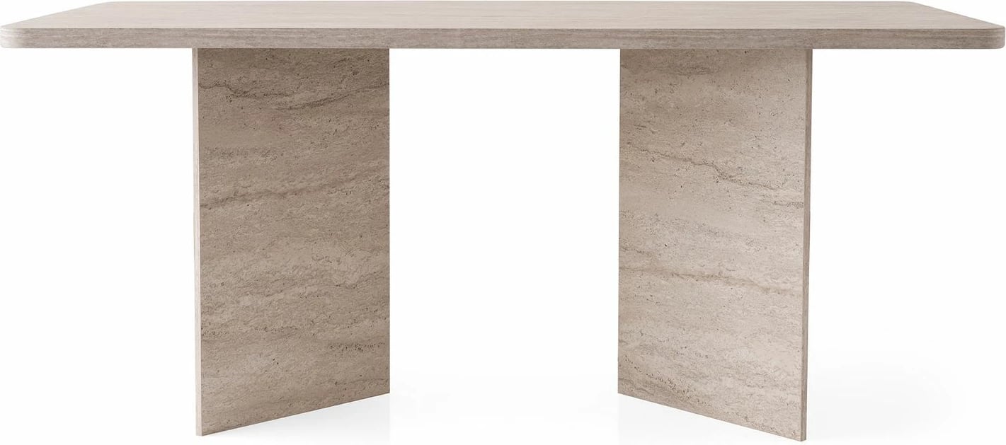 Tavolinë ngrënieje Skye Decor, ngjyrë travertin, Loft - 2931