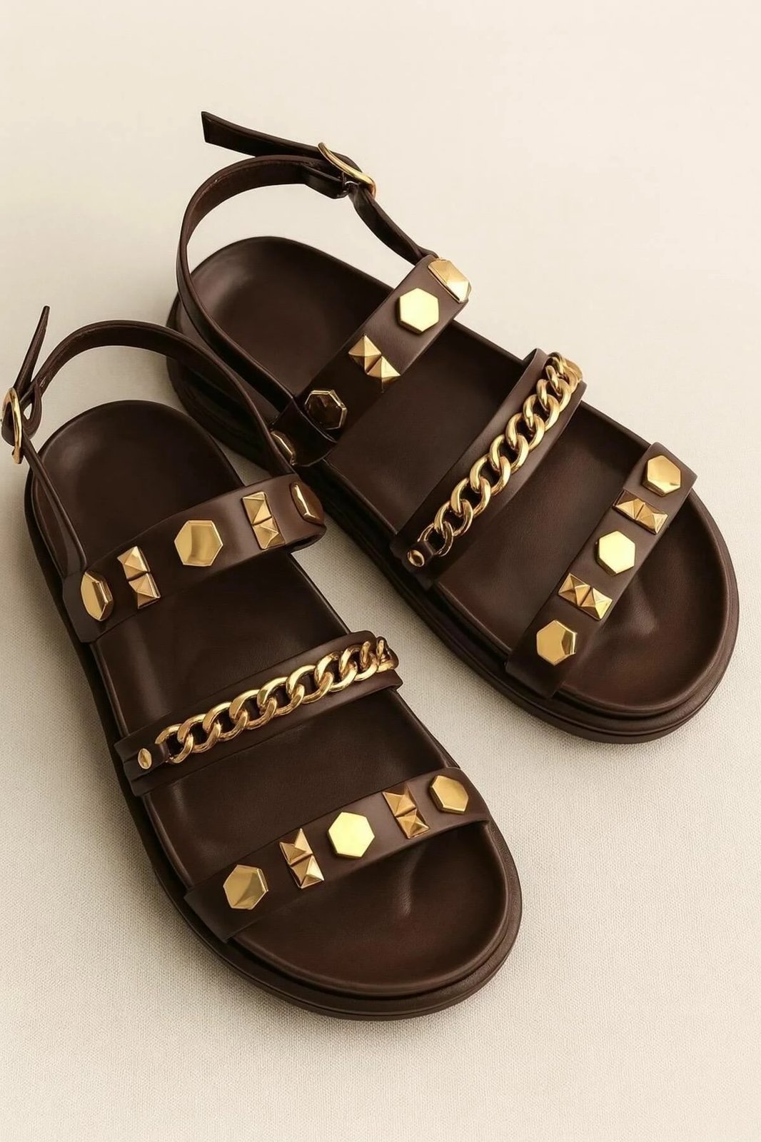 Sandale për gra, ngjyrë kafe, Jumeon MK1340225YR20-001